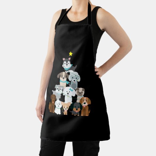 Tablier Chiens de Noël (Insitu)