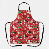 Tablier Chiens de Noël Corgi (Recto)