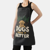 Tablier Chiens drôles rendent mieux (Insitu)