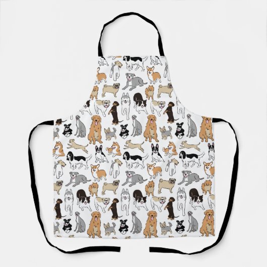 Tablier Chiens heureux (Recto)