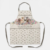 Tablier Chiens Paws Coeur Animaux Salon (Recto)