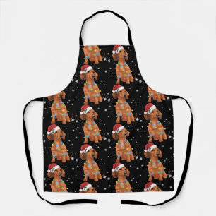 Tablier Chiens Teckel Arbre Noël Xmas Animalerie Chien