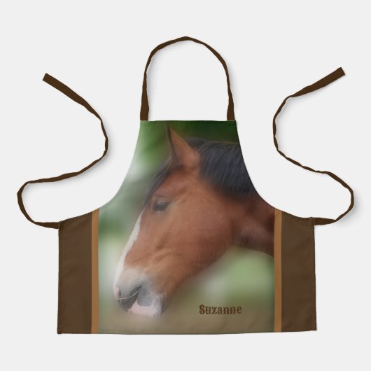 Tablier Chiffre Brouillon Visage personnalisé (Recto)