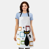 Tablier Chiffre noir du milieu du siècle (Porté)