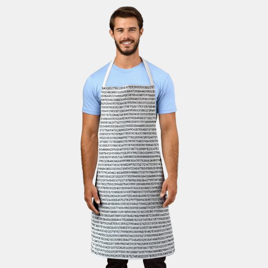 Tablier Chiffres Pi Nombre Infini Motif Jour Pi (Porté)