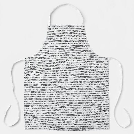 Tablier Chiffres Pi Nombre Infini Motif Jour Pi (Recto)