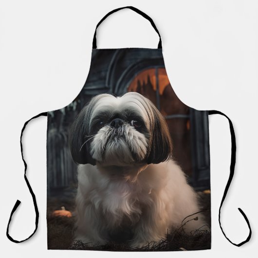 Tablier Chih Tzu Halloween effraie (Recto)