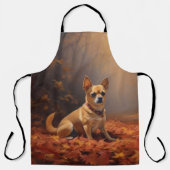 Tablier Chihuahua à l'automne Leaves automne Inspire (Recto)