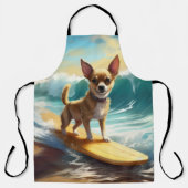 Tablier Chihuahua Beach Surf Peinture (Recto)