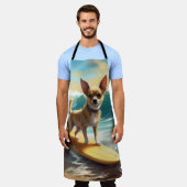 Tablier Chihuahua Beach Surf Peinture (Porté)