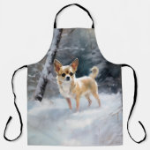 Tablier Chihuahua Laisser neiger Noël (Recto)
