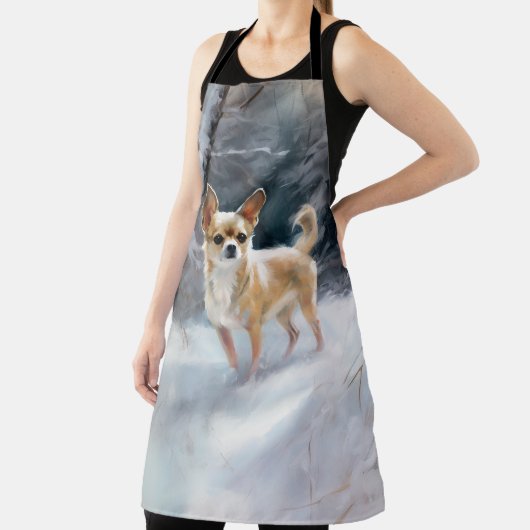Tablier Chihuahua Laisser neiger Noël (Insitu)