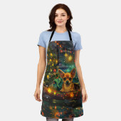 Tablier Chihuahua Noël Festive Voyage (Porté)