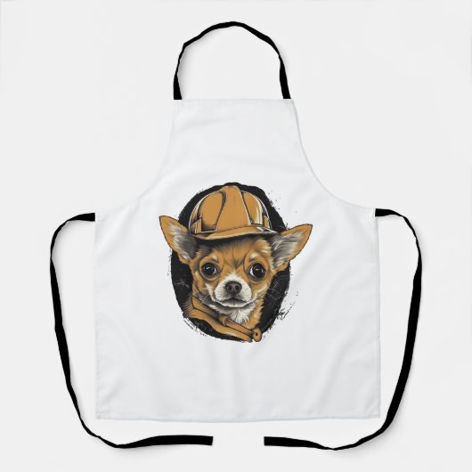 Tablier Chihuahua Ouvrier de construction (Recto)