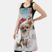 Tablier Chihuahua Winter Wonderland Christmas Joy (Insitu)