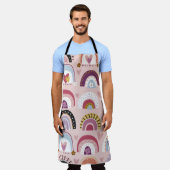 Tablier Childish seamless pattern with abstract hand drawn (Porté)