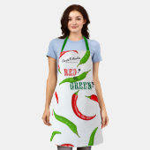 Tablier chili rouge ou vert (Porté)