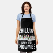 Tablier Chillat avec mes neiges Snowman Noël (Porté)