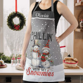 Tablier Chillin avec mes neiges vacances sur mesure
