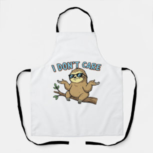 Tablier Chillin' Sloth Je ne me soucie pas Design Essentia