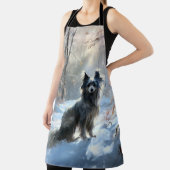 Tablier Chinois Crested Laisser Il Neige Noël (Insitu)