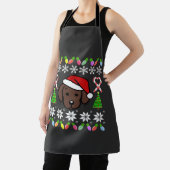 Tablier Chiot Labrador Chocolat Noël Santa Géant (Insitu)