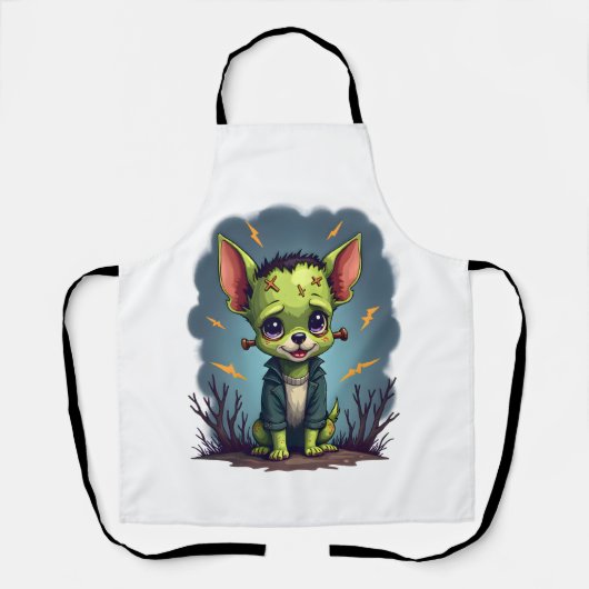 Tablier Choc du Chihuahua Frankenstein (Recto)
