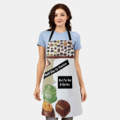 Tablier Chocolat Amoureux Vintage drôle Sarcastique (Porté)