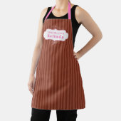 Tablier Chocolat bonbons rayé chocolatier cuisson (Insitu)