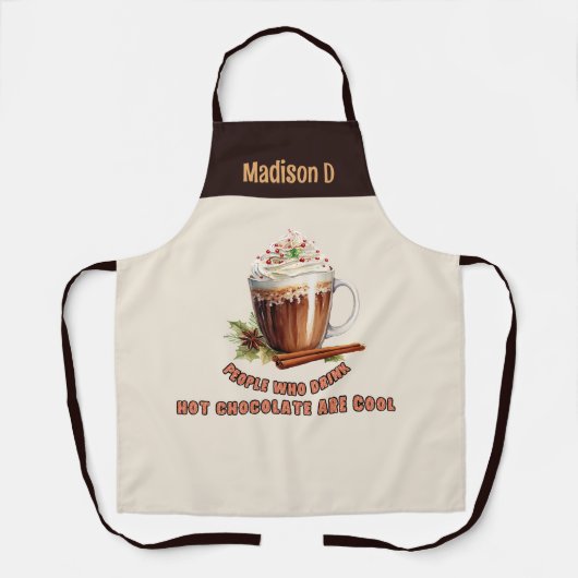 Tablier Chocolat Chaud Cool (Recto)