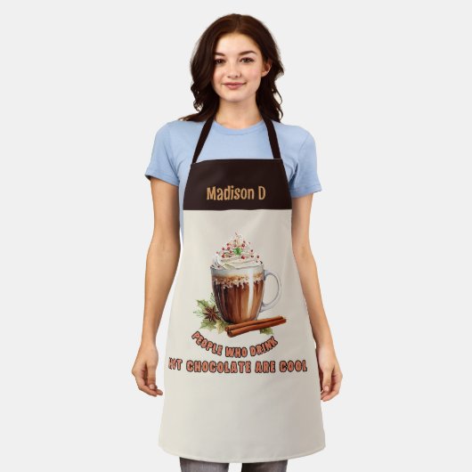 Tablier Chocolat Chaud Cool (Porté)