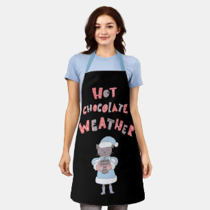 Tablier Chocolat chaud Météo hiver Mère à être