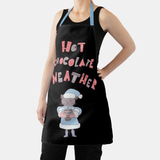 Tablier Chocolat chaud Météo hiver Mère à être (Insitu)