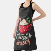 Tablier Chocolat chaud saison Amateurs de Noël (Insitu)