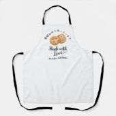 Tablier Chocolat Chip Cookie Aquarelle Moderne (Recto)