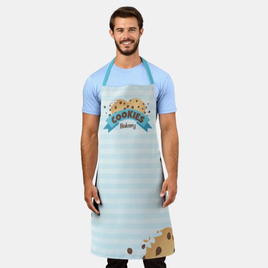 Tablier Chocolat Chip Cookies Bakery Kitchen Apron (Porté)