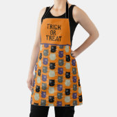 Tablier Chocolat Coloré Halloween Chat Noir Mignon (Insitu)