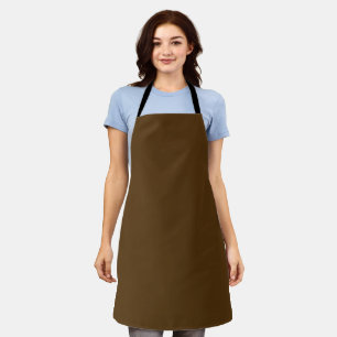 Tablier Chocolat foncé de couleur solide