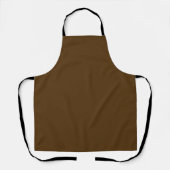 Tablier Chocolat foncé de couleur solide brun (Recto)