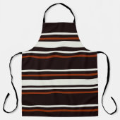 Tablier Chocolat foncé rayures Brown (Recto)