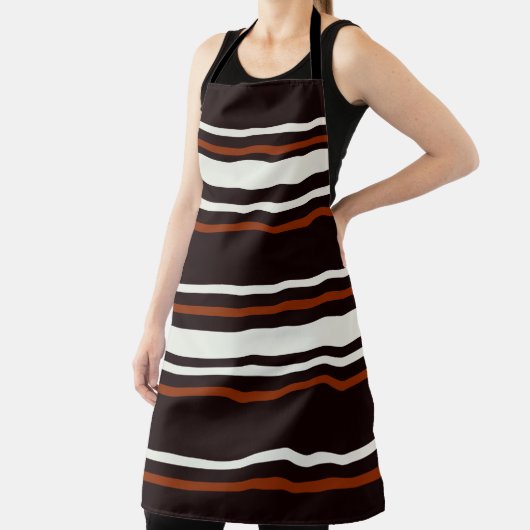 Tablier Chocolat foncé rayures Brown (Insitu)