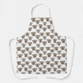 Tablier Chocolat Labrador Retriever Chien Motif Apron (Recto)