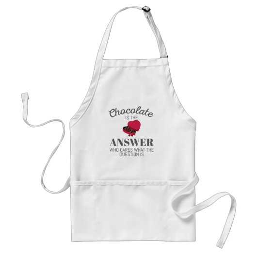 Tablier Chocolat Lover Citation Cadeau Chocolat Est La Rép (Devant)