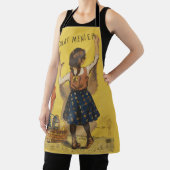 Tablier Chocolat Menier Petite fille Mur écriture (Insitu)