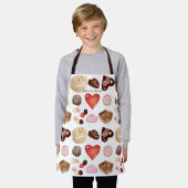 Tablier Chocolat personnalisé Candy Heart Kids (Porté)