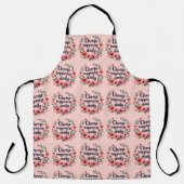 Tablier Choisissez la couronne fleurie quotidienne de bonh (Recto)