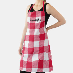Tablier Choisissez votre carreau gingham personnalisé