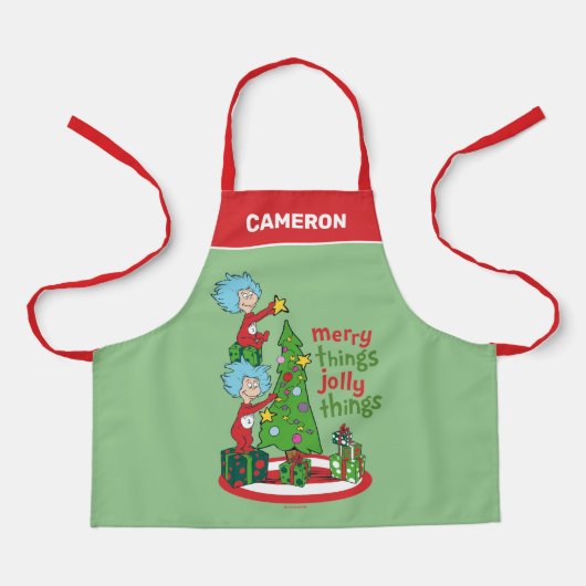 Tablier Chose Une Chose Deux Merry Things Jolly Things (Recto)