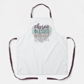 Tablier Chosen Bienheureux Pardonné Citation Chrétienne Ra (Recto)