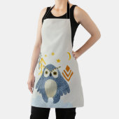 Tablier Chouette bleue dans la forêt (Insitu)